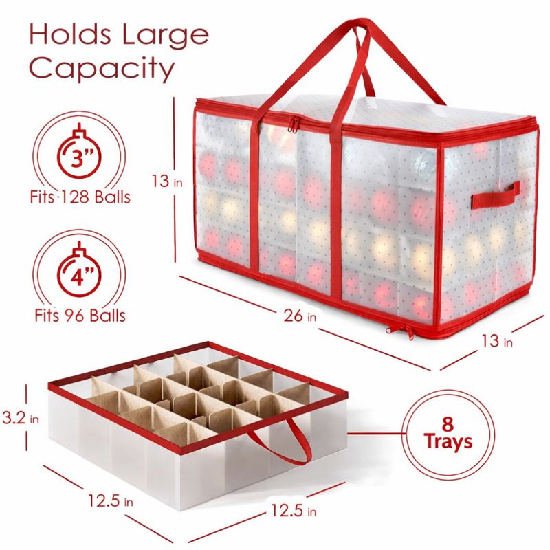 Organizador para 128 ornamentos