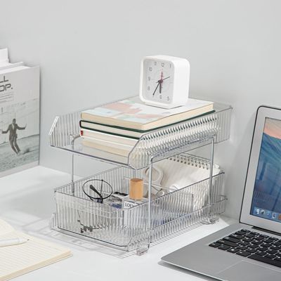 Organizador de 2 niveles con bandeja