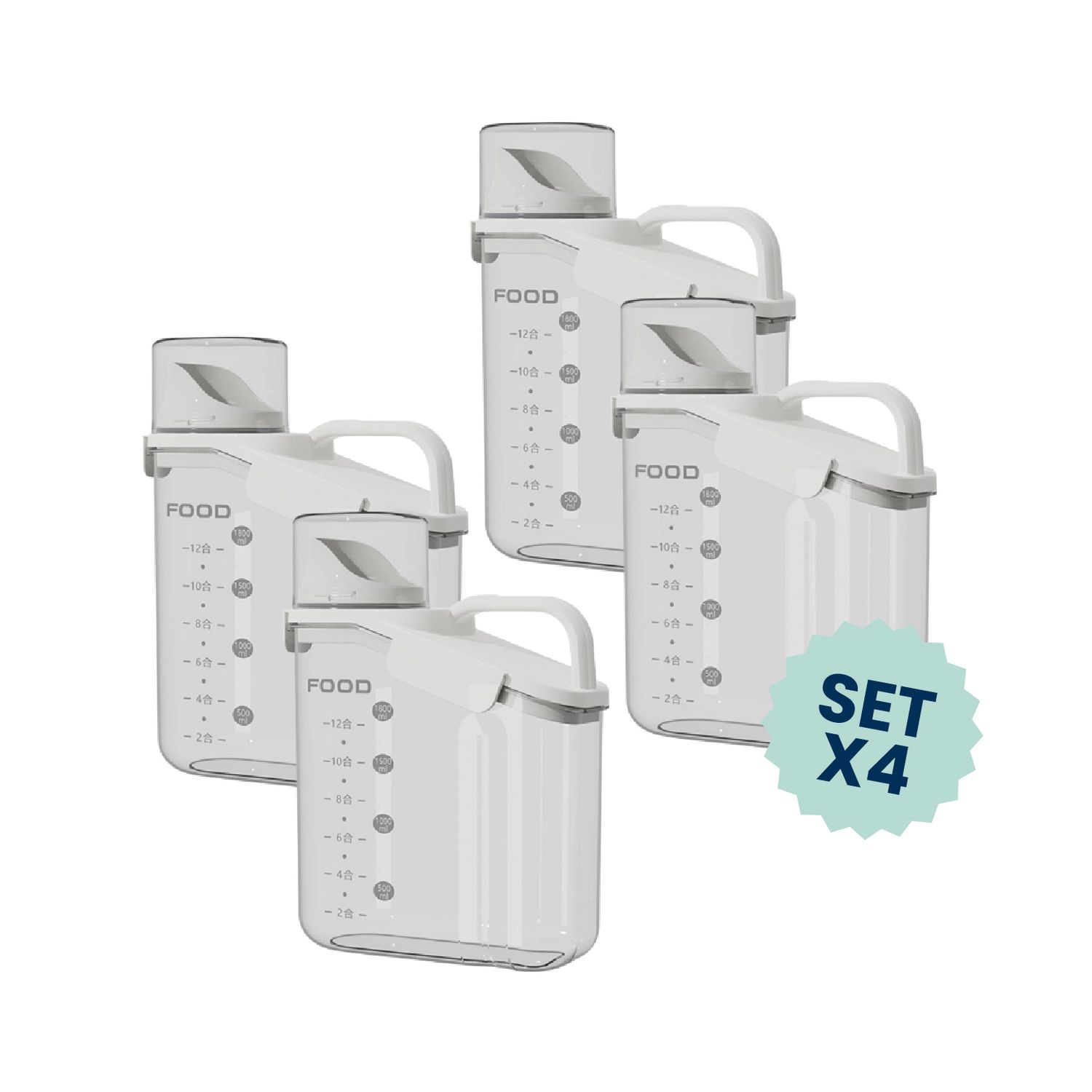 Set 4 - Contenedores 2000ml Set 4 - Contenedores 2000ml