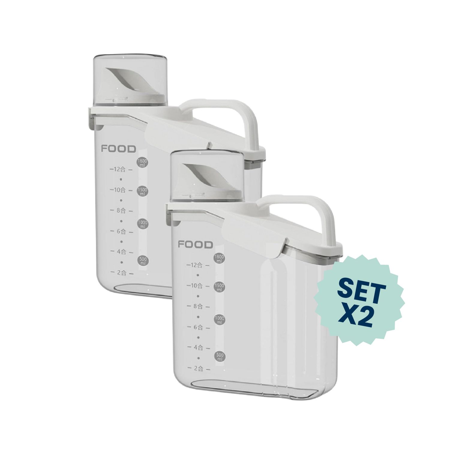 Set 2 - Contenedores 2000ml Set 2 - Contenedores 2000ml