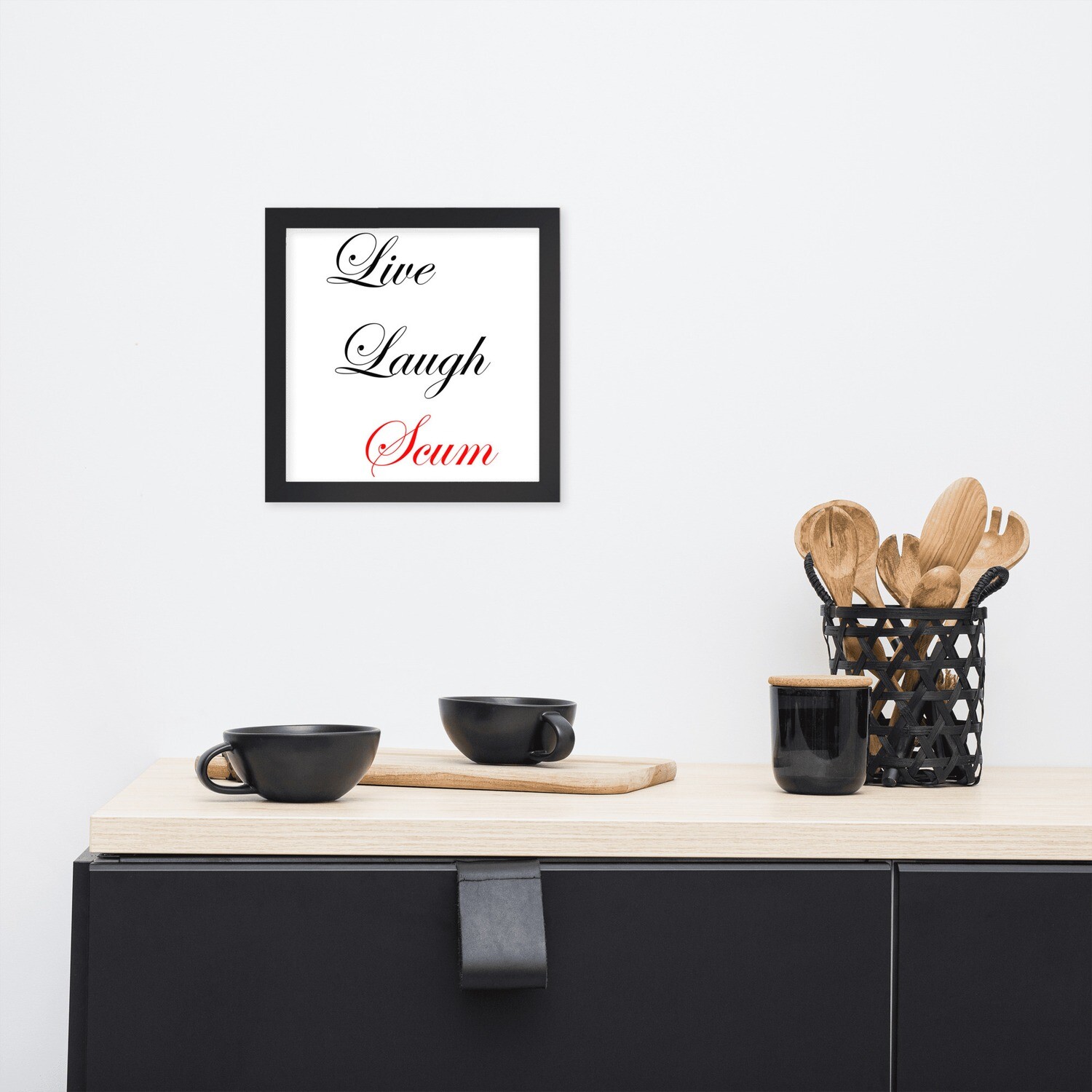 Live Scum Framed poster