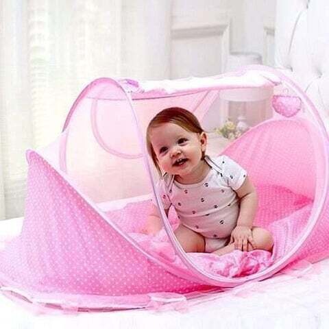 Large Pink Baby Sleeping Tent