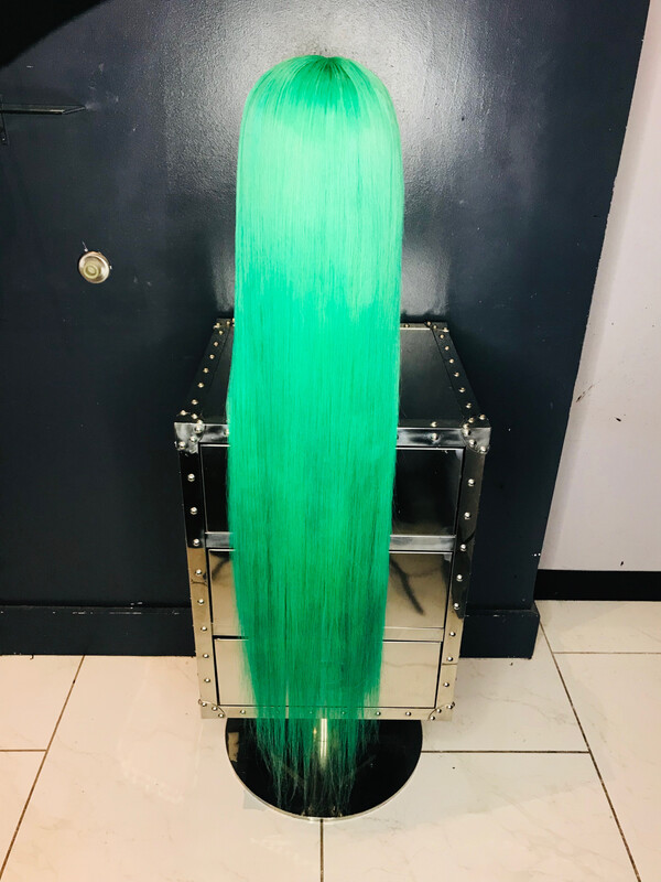 50” full lace (money green