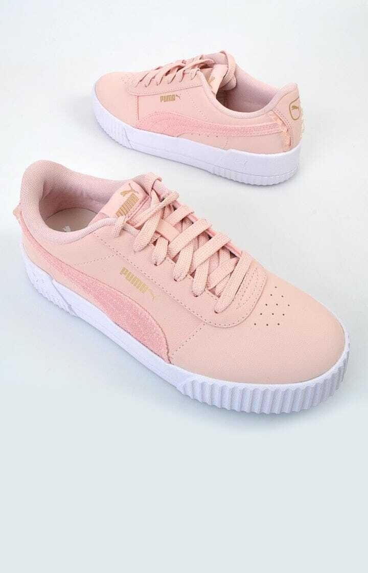 Ladies Puma Carina Ruffle Lotus Sneakers