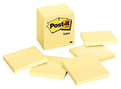 3M Post-it® Canary Yellow Sticky Notes (Various Sizes)