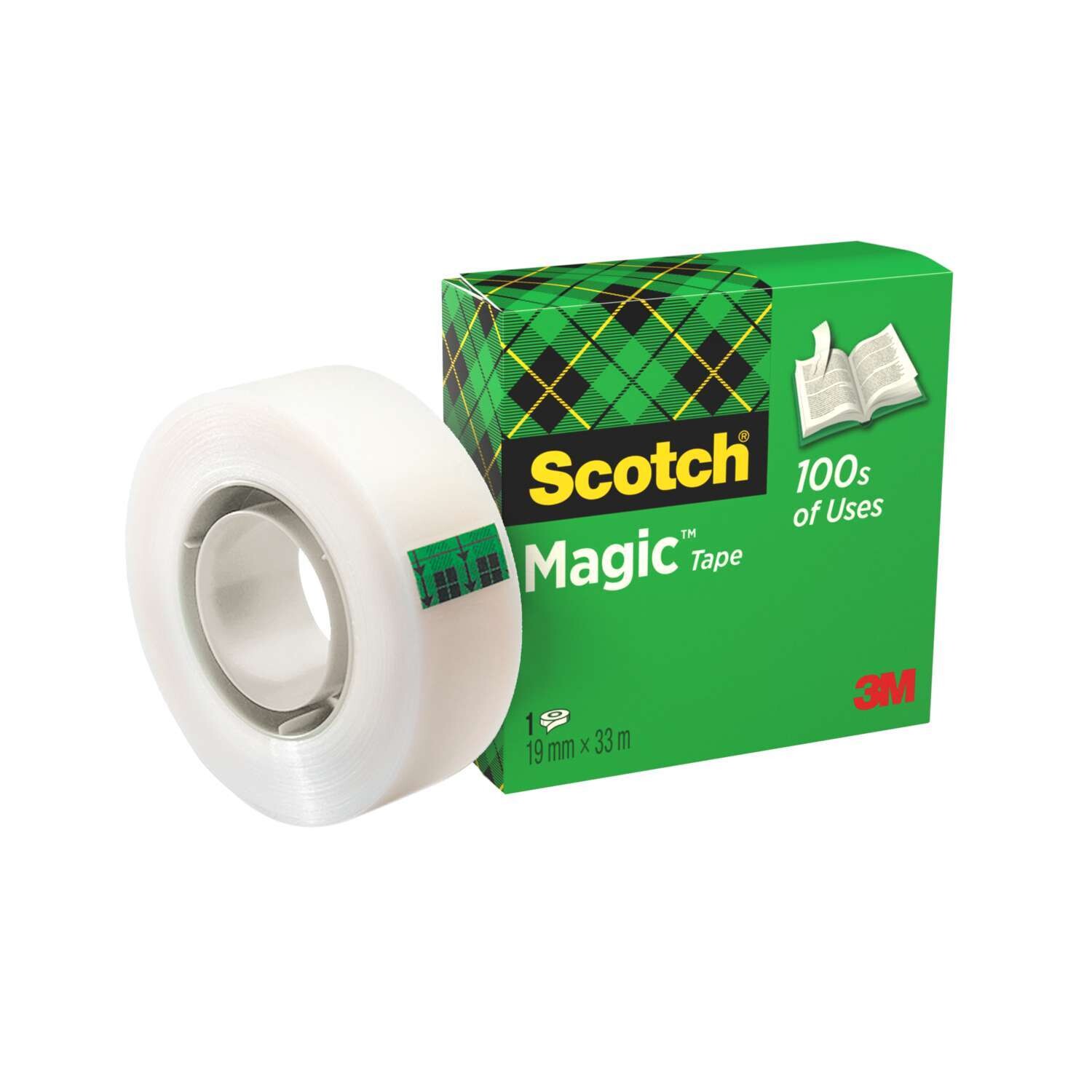3M Scotch® Magic™ Tape 810, 1/2 in x 36 yd Roll