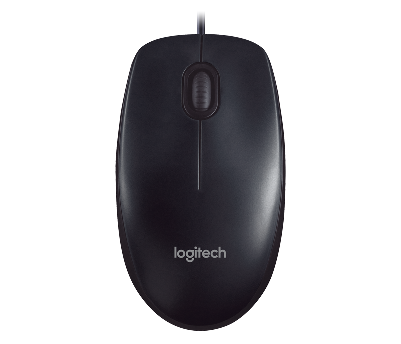 Logitech M90 Optical USB Mouse, Black