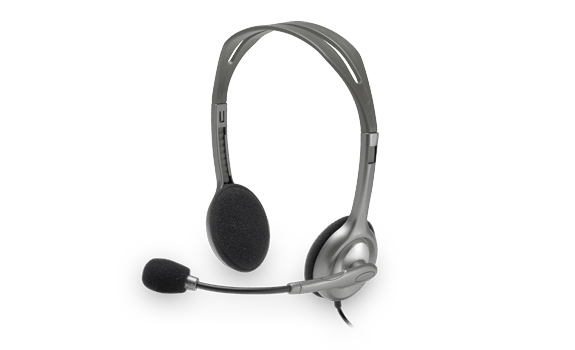 Logitech H110 Stereo Headset 3.5mm dual plug computer headset