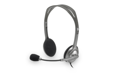 Logitech H110 Stereo Headset 3.5mm dual plug computer headset