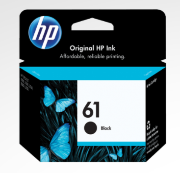 HP 61 Black Original Ink Cartridge, CH561WN#140
