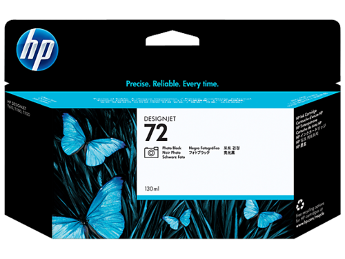 HP 72 130-ml Photo Black DesignJet Ink Cartridge, C9370A