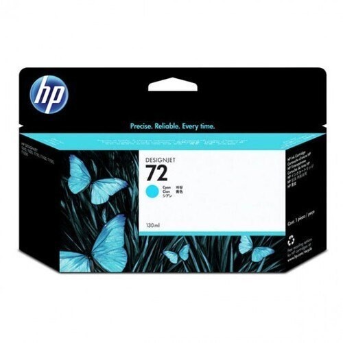 HP 72 130-ml Cyan DesignJet Ink Cartridge, C9371A