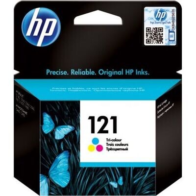 HP 121 Tri-colour Original Ink Cartridges (CC643HE)