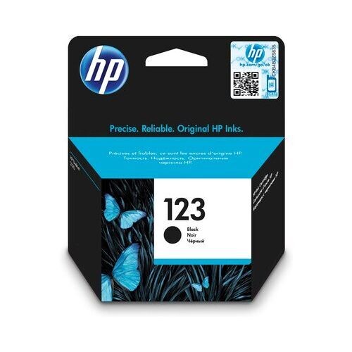HP 123 Black Original Ink Cartridge (F6V17AE)