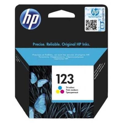 HP 123 Tri-color Original Ink Cartridge (F6V16AE)