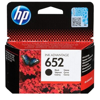 HP 652 Black Original Ink Advantage Cartridge (F6V25AE)