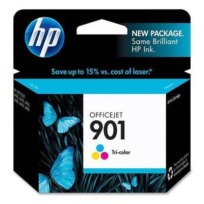 HP 901 Tri-color Original Ink Cartridge, (CC656AE)