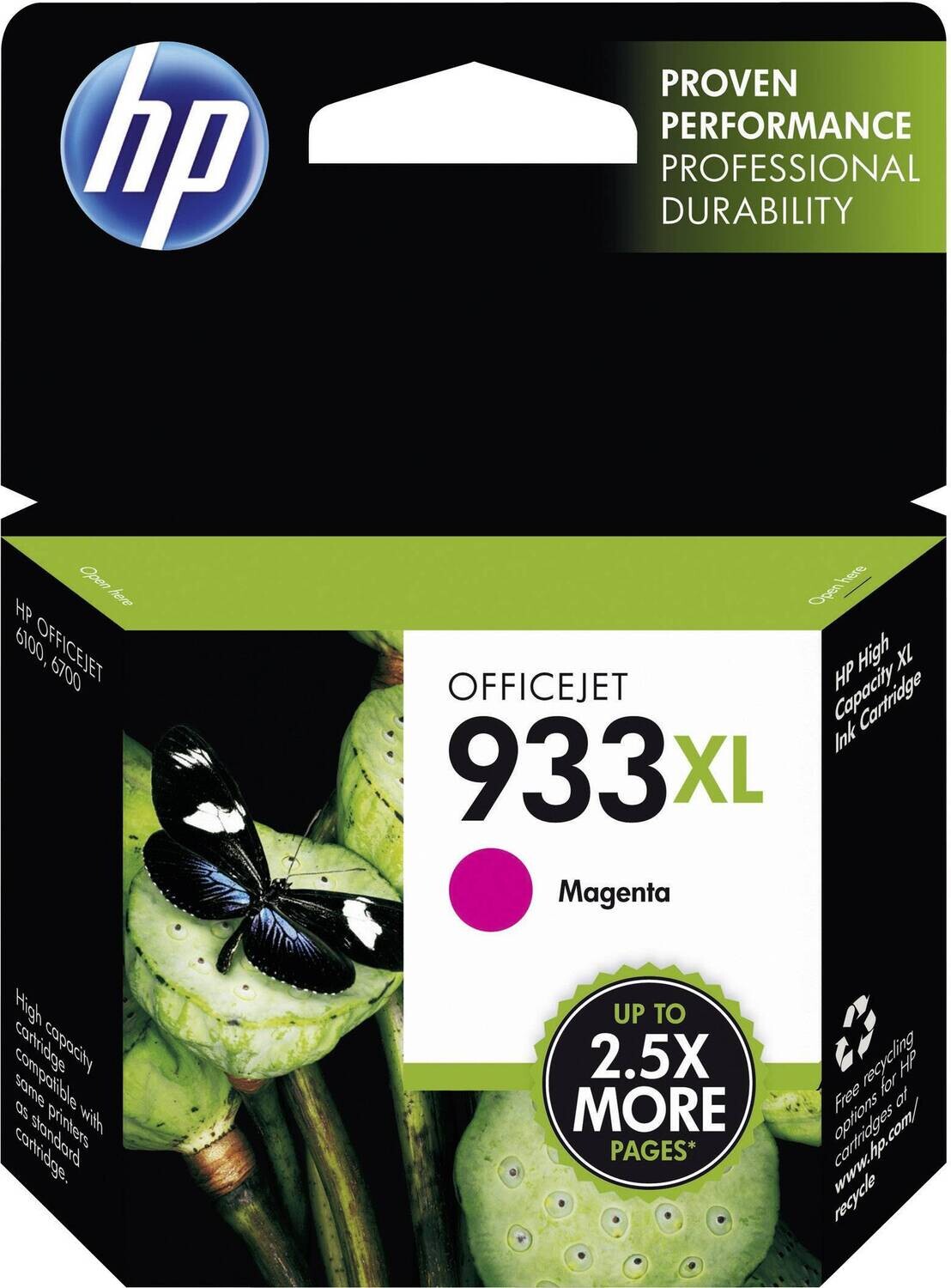 HP 933XL High Yield Magenta Original Ink Cartridge (CN055AE)