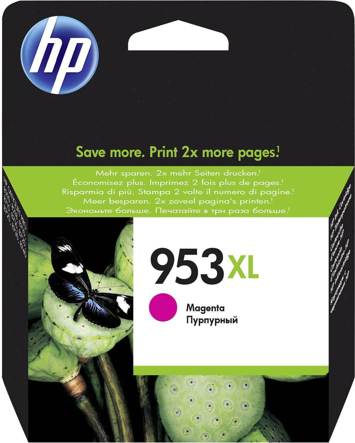 HP 953XL High Yield Magenta Original Ink Cartridge (F6U17AE)