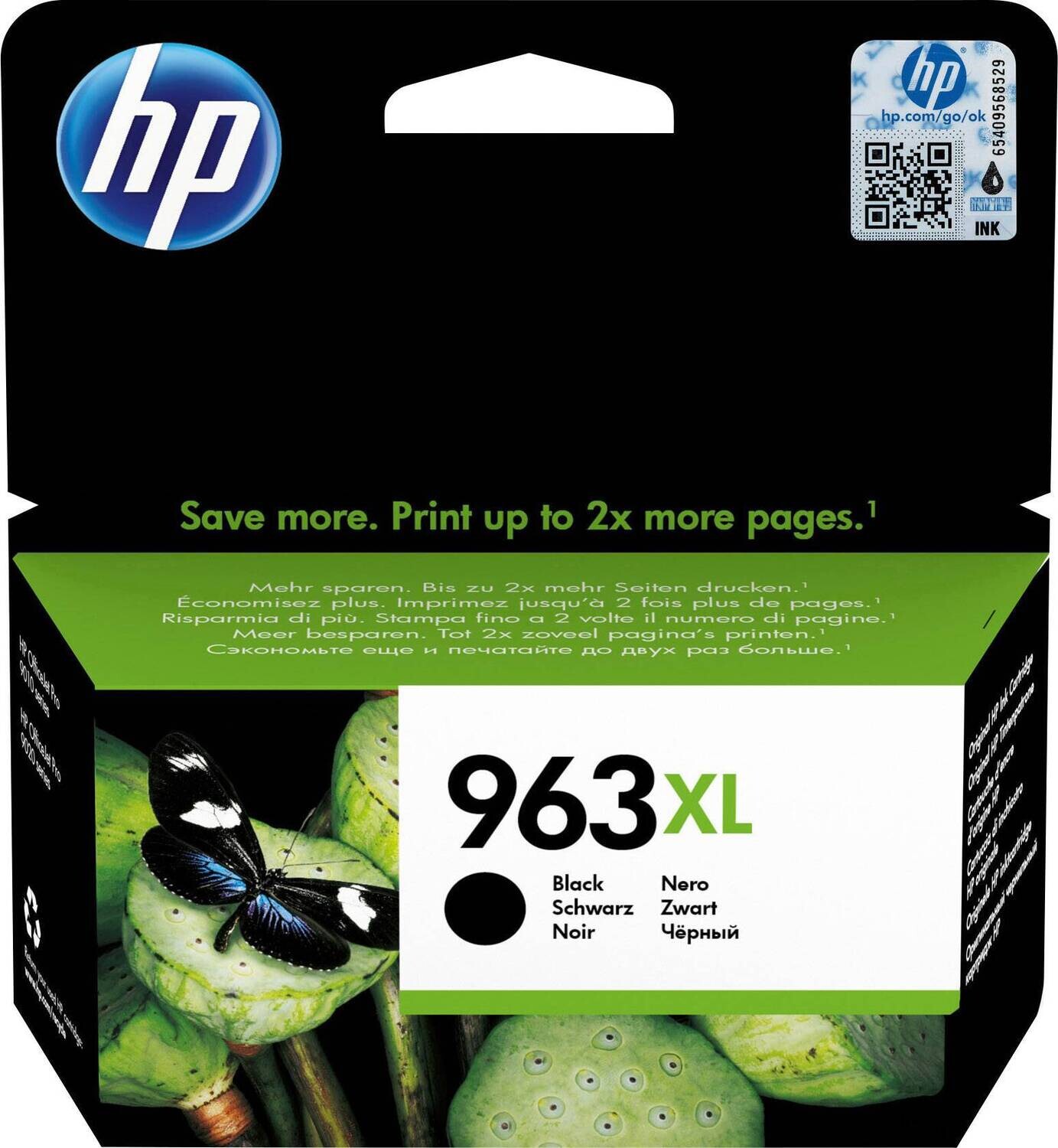 HP 963XL High Yield Black Original Ink Cartridge
(3JA30AE)