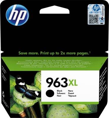 HP 963XL High Yield Black Original Ink Cartridge
(3JA30AE)
