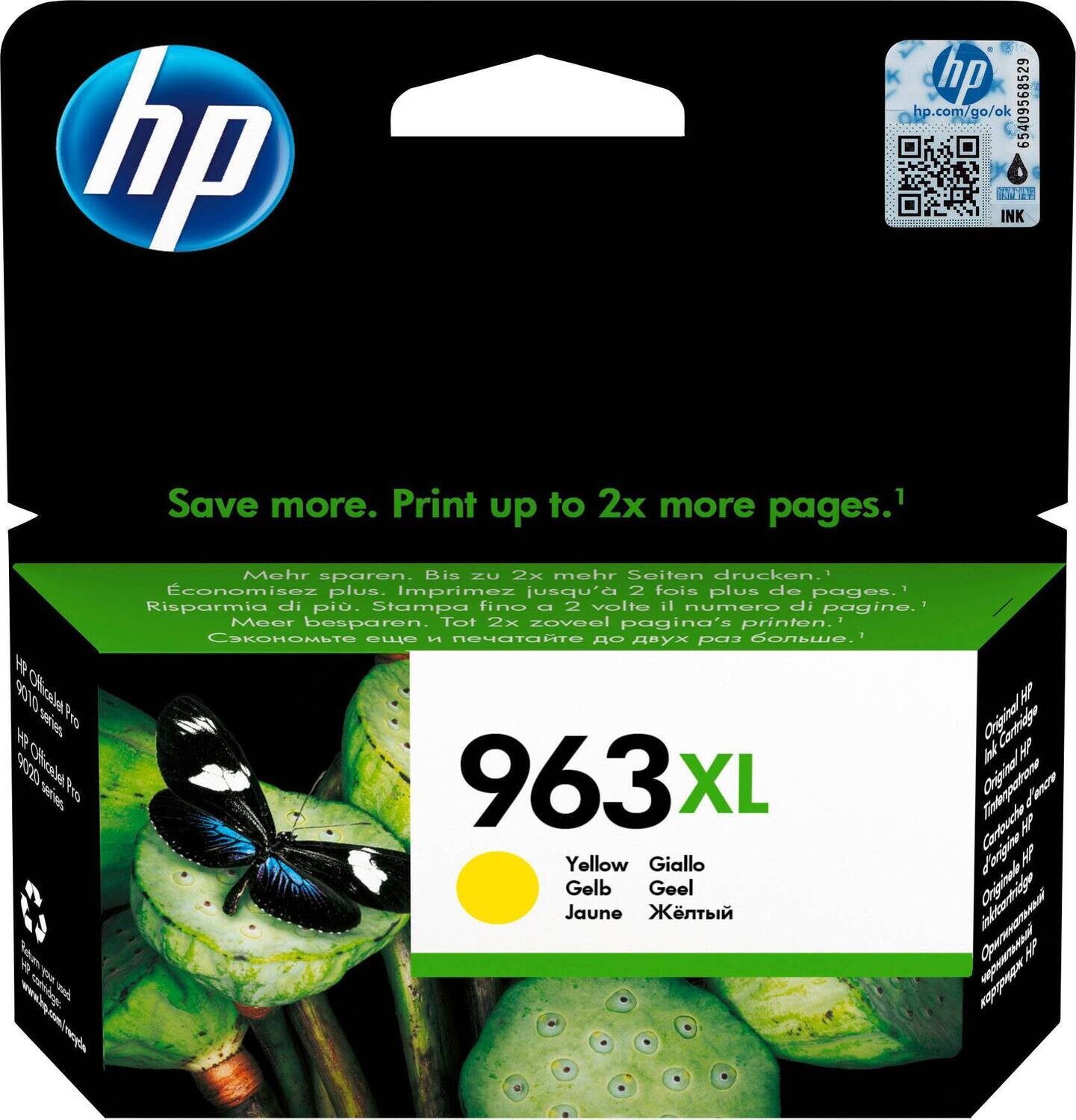 HP 963XL High Yield Yellow Original Ink Cartridge  (3JA29AE)