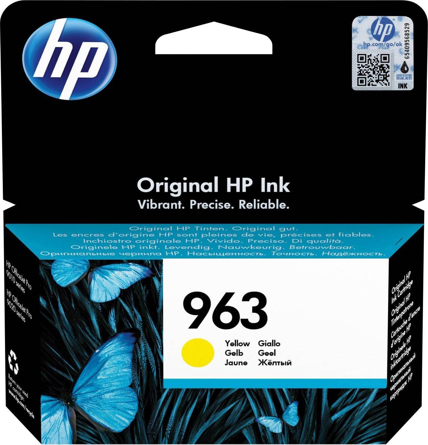 HP 963 Yellow Original Ink Cartridge (3JA25AE)