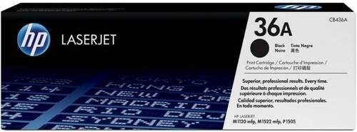 HP 36A Black Original LaserJet Toner Cartridge
(CB436A)
