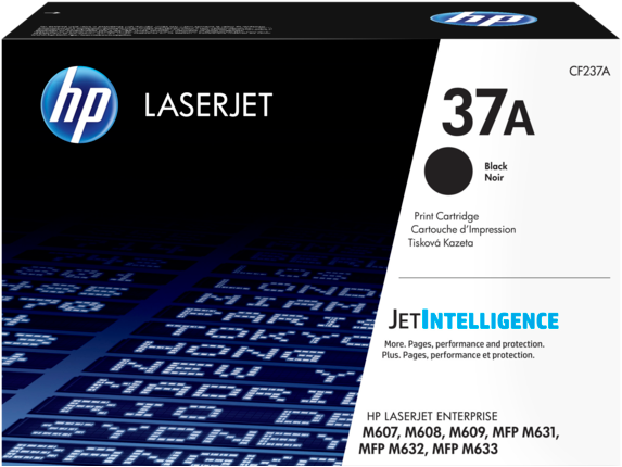 HP 37A Black Original LaserJet Toner Cartridge
 (CF237A)