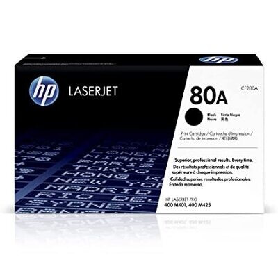 HP 80A Black Original LaserJet Toner Cartridge
 (CF280A)