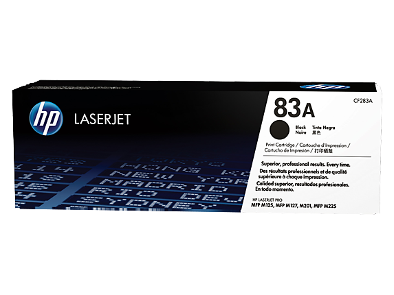 HP 83A Black Original LaserJet Toner Cartridge
 (CF283A)