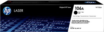 HP 106A Black Original Laser Toner Cartridge
 (W1106A)