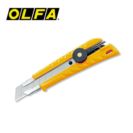 OLFA JAPAN L-1 Heavy Duty Cutting Knife with Lockable Blade