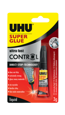 UHU Super Glue CONTROL 3gm Blister Pack