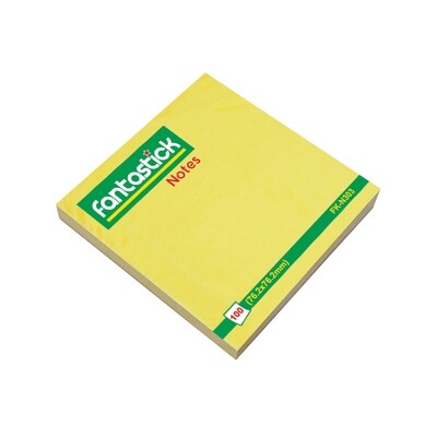 Fantastick Yellow Sticky Notes - various sizes