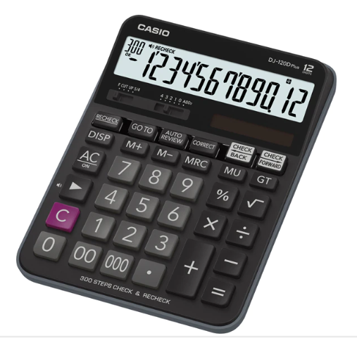 Casio DJ-120D Plus Check Calculator