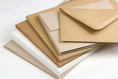 Mailing Envelopes - Brown / White, Pack of 250