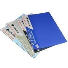 Atlas Clear File / Presentation Book with Transparent Pockets, A4 &amp; Foolscap size