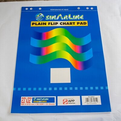 SinarLine Flip Chart Pad, Plain