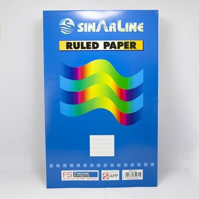 SinarLine Unfolded Ruled Paper, Foolscap Size