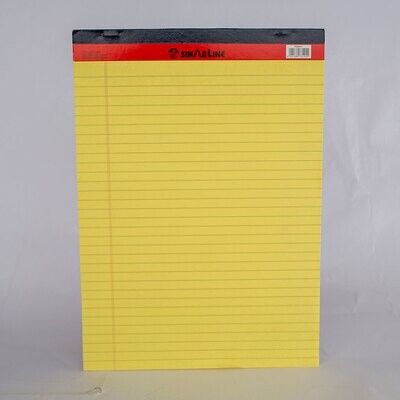 SinarLine Legal Pad / Writing Pad, Ruled, Yellow