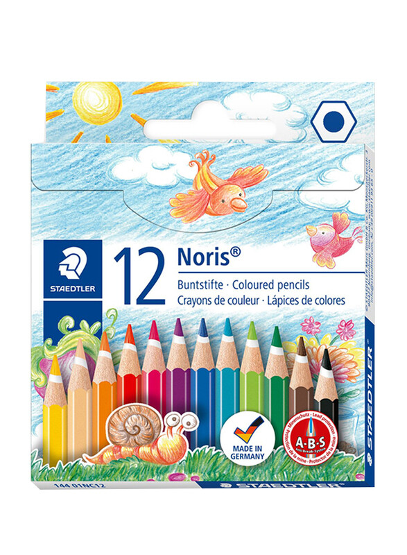 Staedtler Noris ST-144-01-NC12 Mini Coloured Pencils (12 Colour)