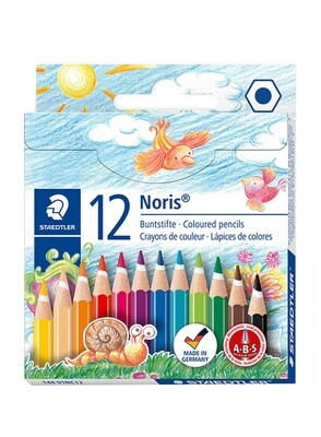 Staedtler Noris ST-144-01-NC12 Mini Coloured Pencils (12 Colour)
