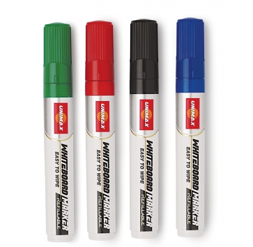 Unimax White Board Markers, various colours
