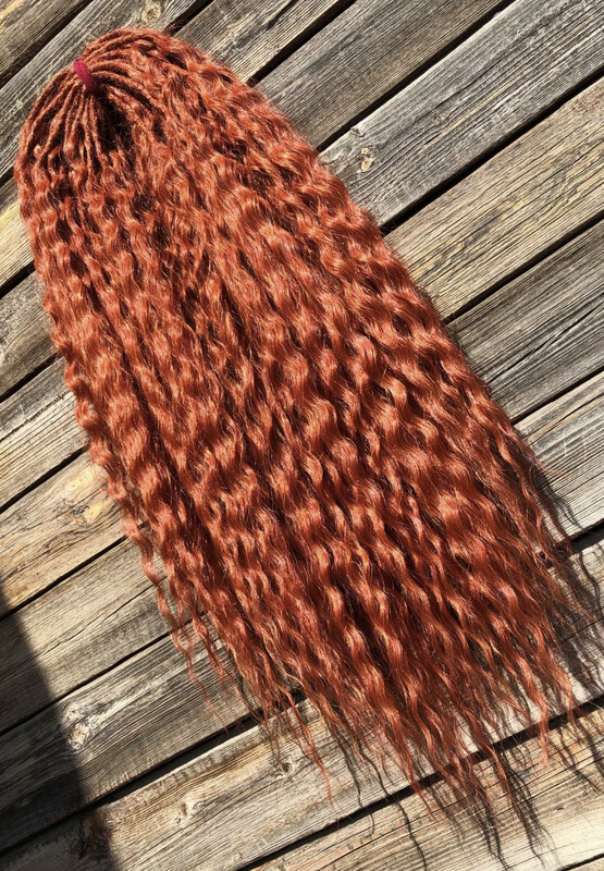 1x Full Head Any Colour Wavy Dreadlocks