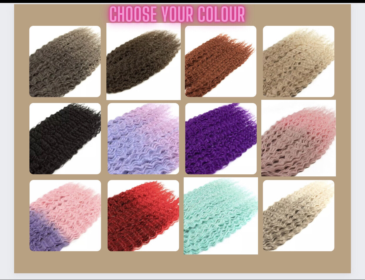 Full Head Any Colour 50DE Wavy Dreadlocks