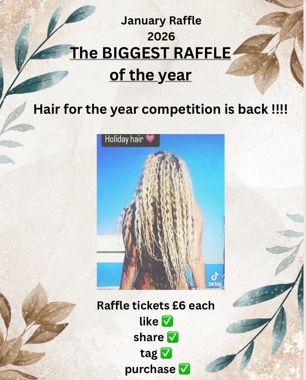 Hair for A Year Competition