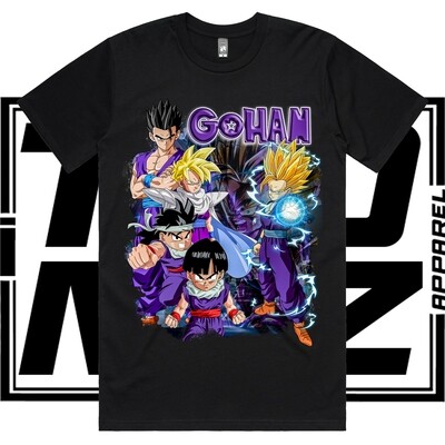 Gohan, Style: Standard Classic Tee, Colour: Black