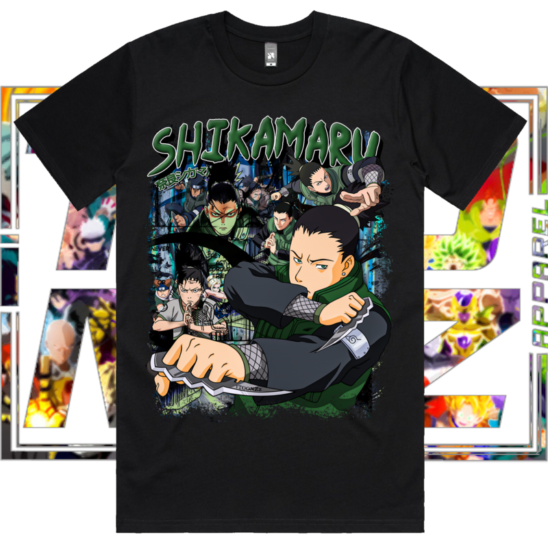 Shikamaru, Style: Standard Classic Tee, Colour: Black