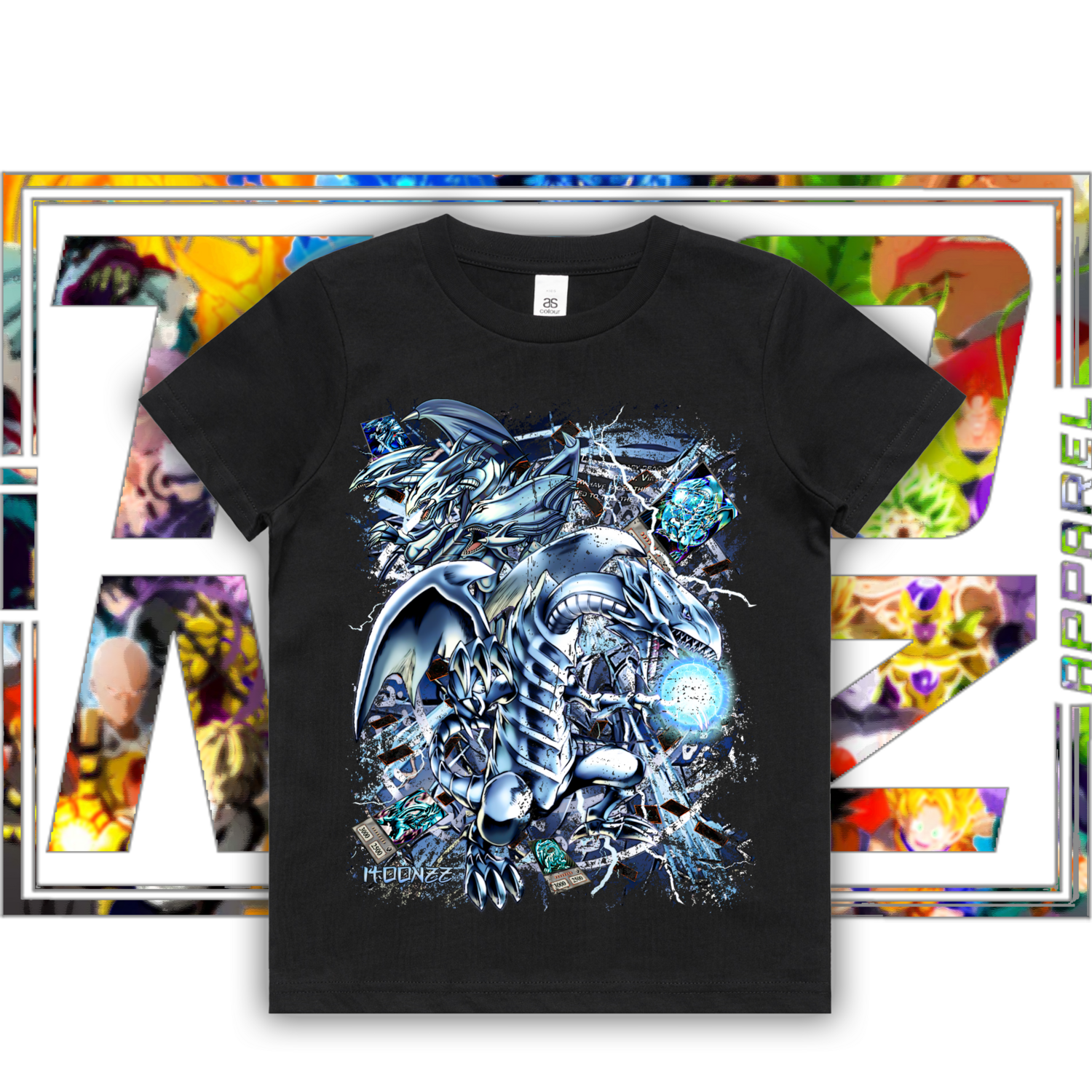 Blue Eyes - Kids, Colour: ASColour Kids Tee - Black